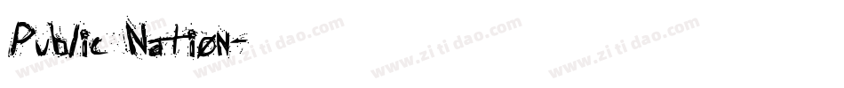 Public Nation字体转换